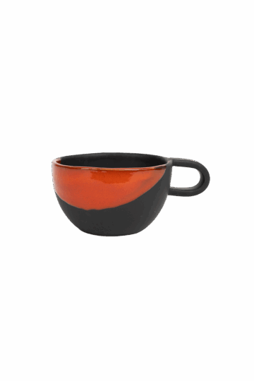 Κούπα Οβάλ Forma Black & Red