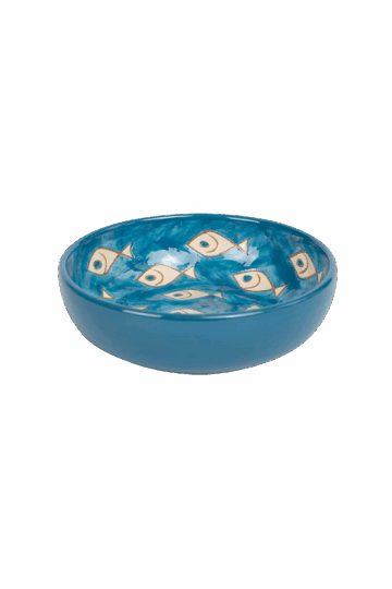 Ρηχό Μπολ Piscaria Blue